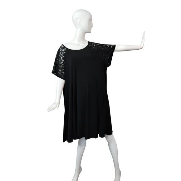 TORRID Women's size 4X Mini Studio Knit Trapeze Whimsigoth Witchy Emo Dress - Picture 6 of 12